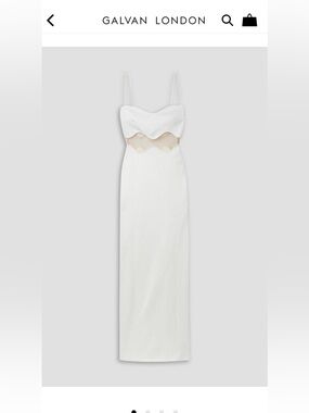 GALVAN LONDON
Isola Bella mesh-paneled knitted maxi dress FR40
